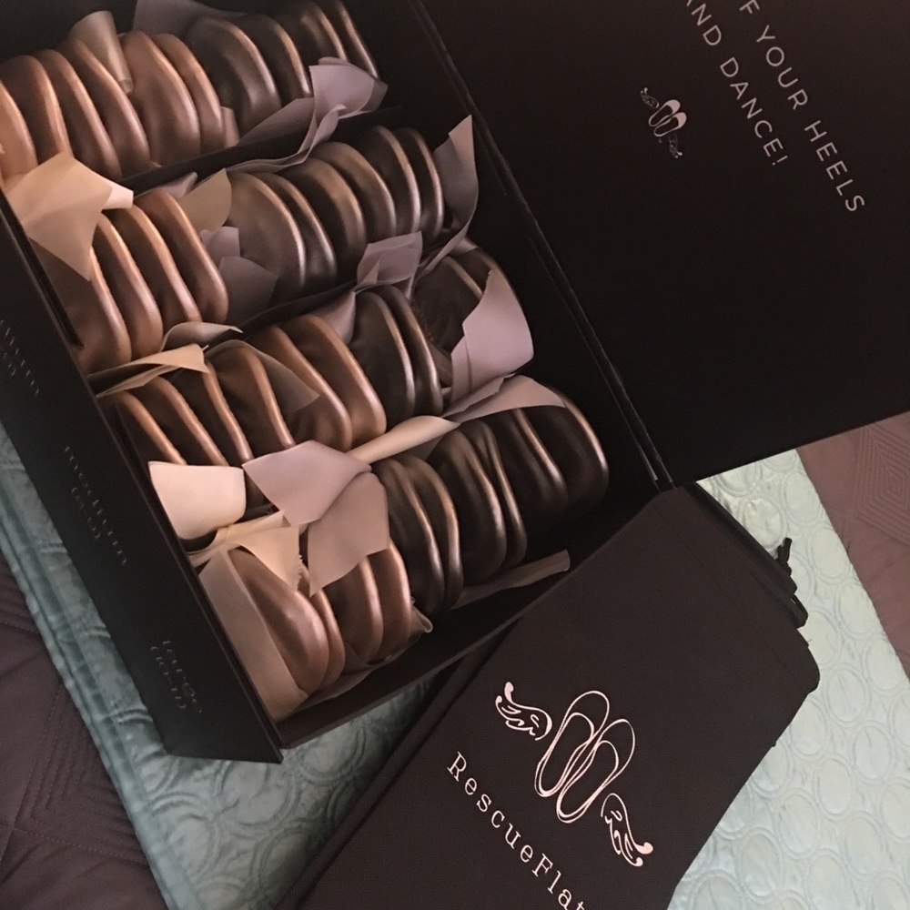 SOLD: Rescue Flats for wedding guests. Never worn